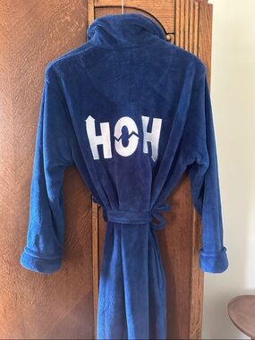 Big Brother HOH Robe Blue Fuzzy